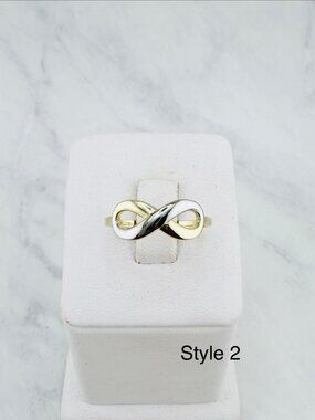 ❤️ 10k Solid Gold Women’s Infinity Ring Size 8